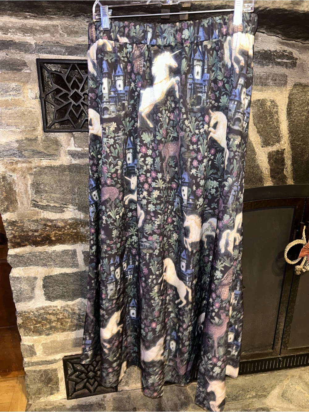 Unicorn Whimsical A-line Maxi Skirt 1XL